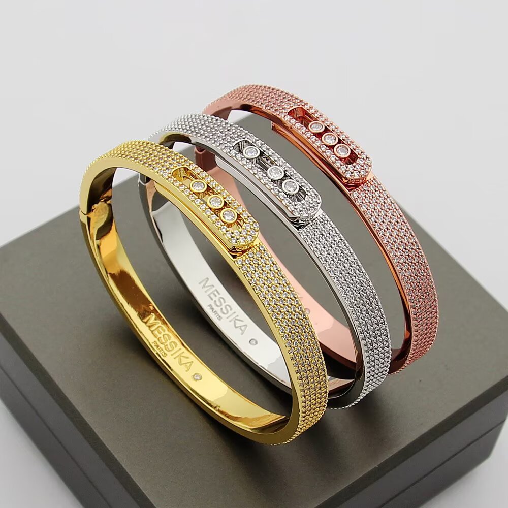 [Saipan]MOVE NOA FULL-PAVÉ DIAMOND BANGLE BRACELET