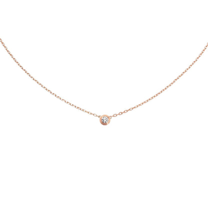 [Saipan]LOVE SCREW PENDANT SINGLE DIAMOND NECKLACE