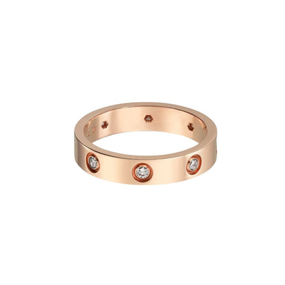 [Saipan]LOVE 4MM 8 DIAMONDS RING