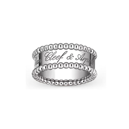 [Saipan]SIGNATURE DUAL-BEADED BAND RING