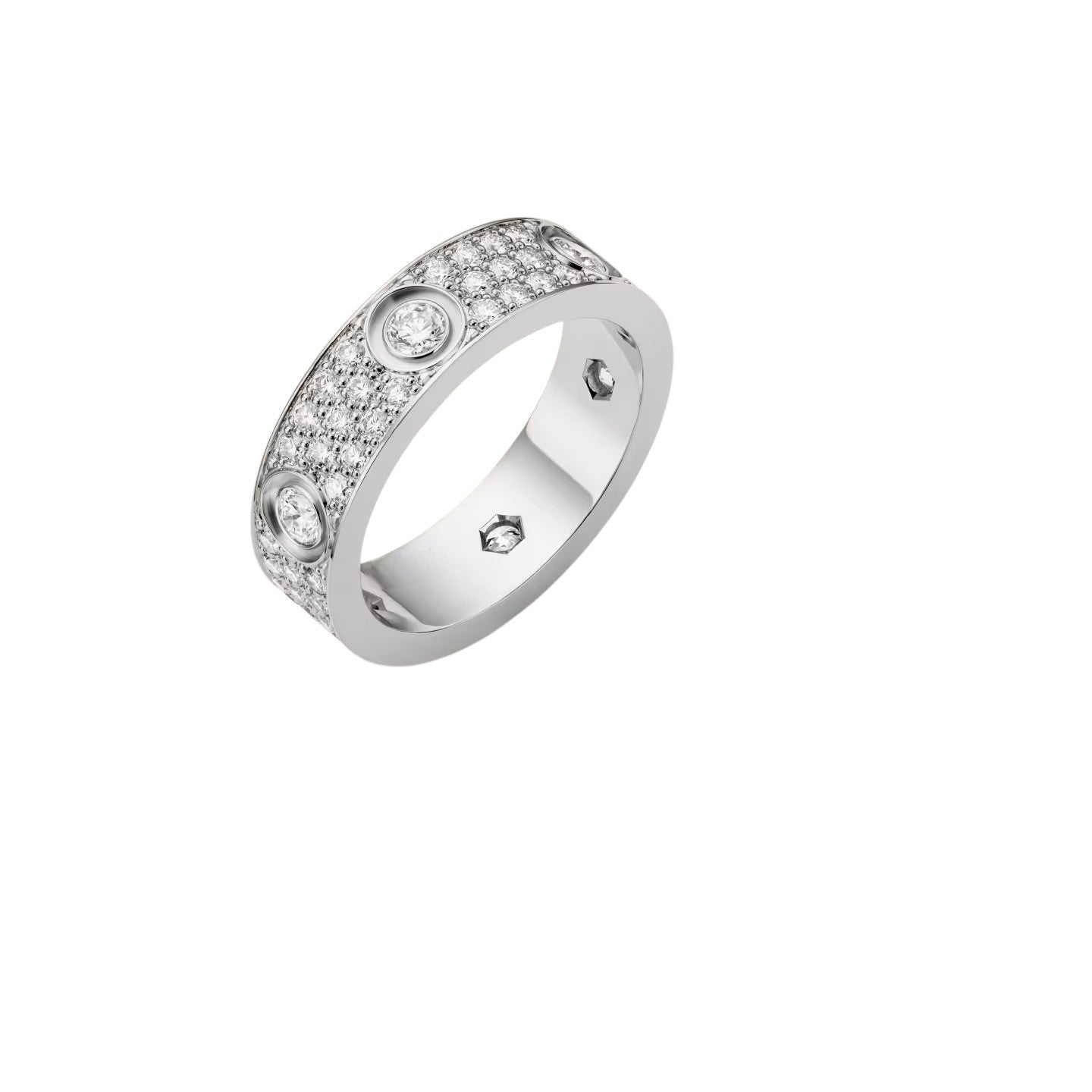 [Saipan]LOVE 5.5MM FULL-PAVÉ 6-DIAMOND RING