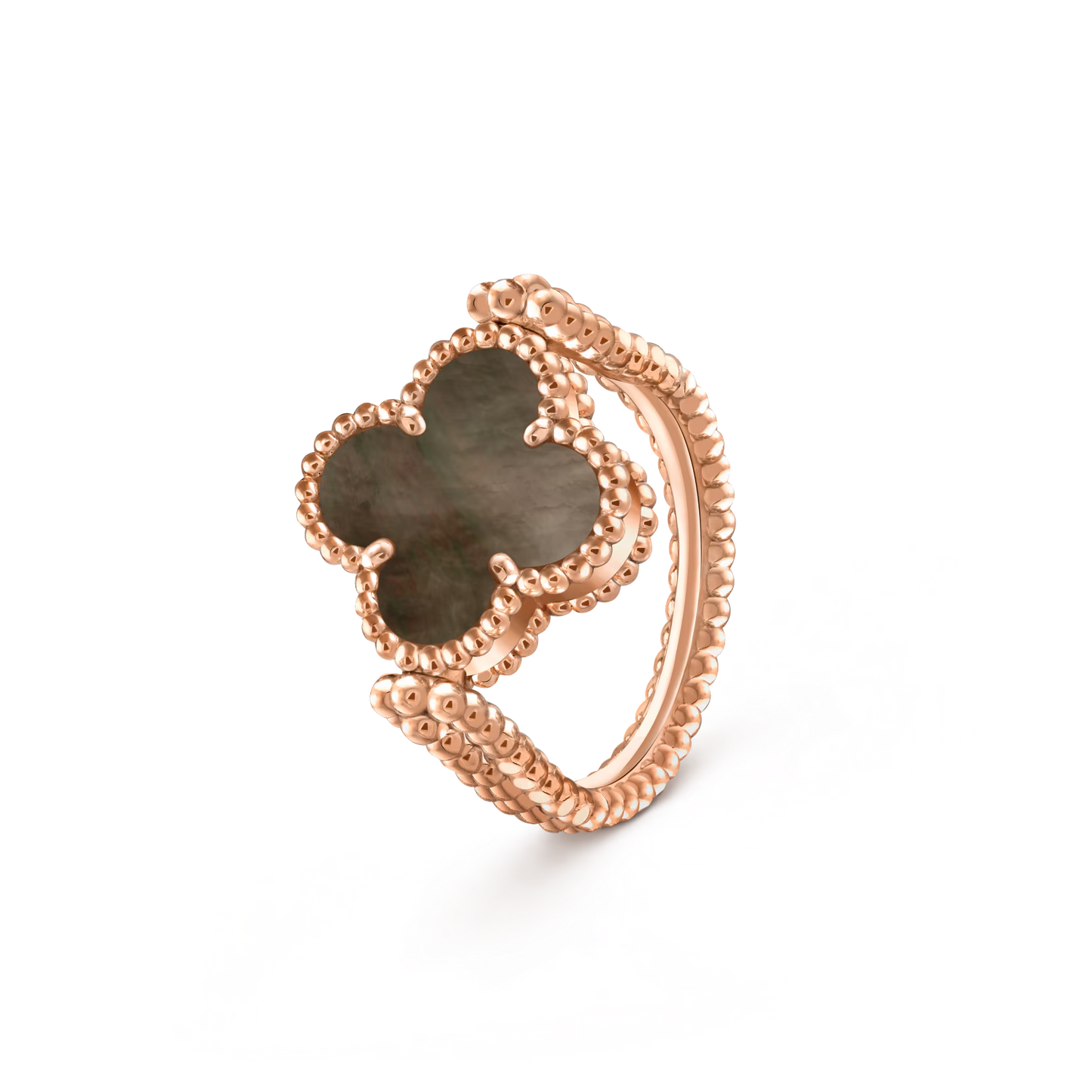 [Saipan]LUCKY CLOVER ROSE GOLD REVERSIBLE RING