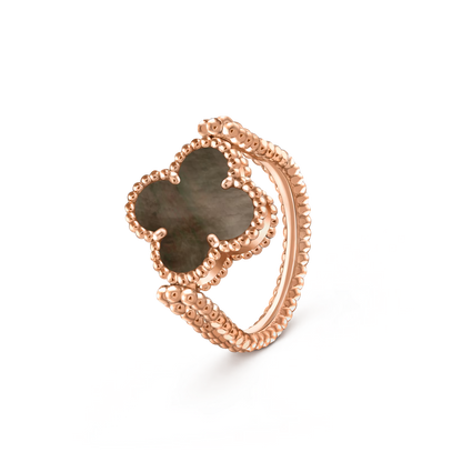 [Saipan]LUCKY CLOVER ROSE GOLD REVERSIBLE RING