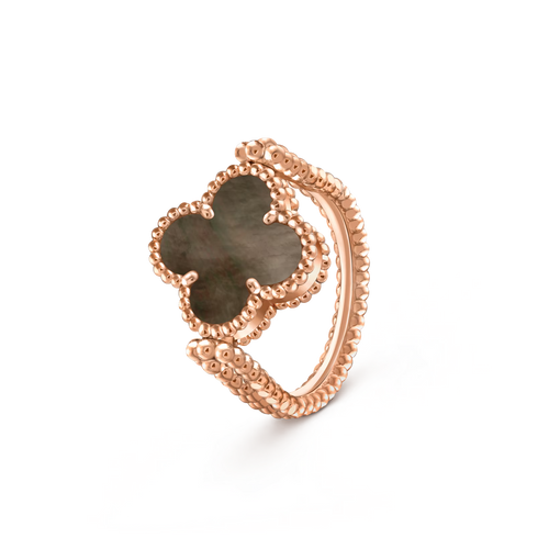 [Saipan]LUCKY CLOVER ROSE GOLD REVERSIBLE RING