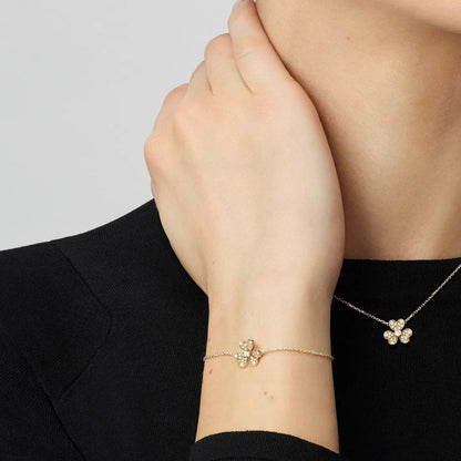 [Saipan]LUMINOUS BLOSSOM SINGLE-MOTIF CHARM BRACELET