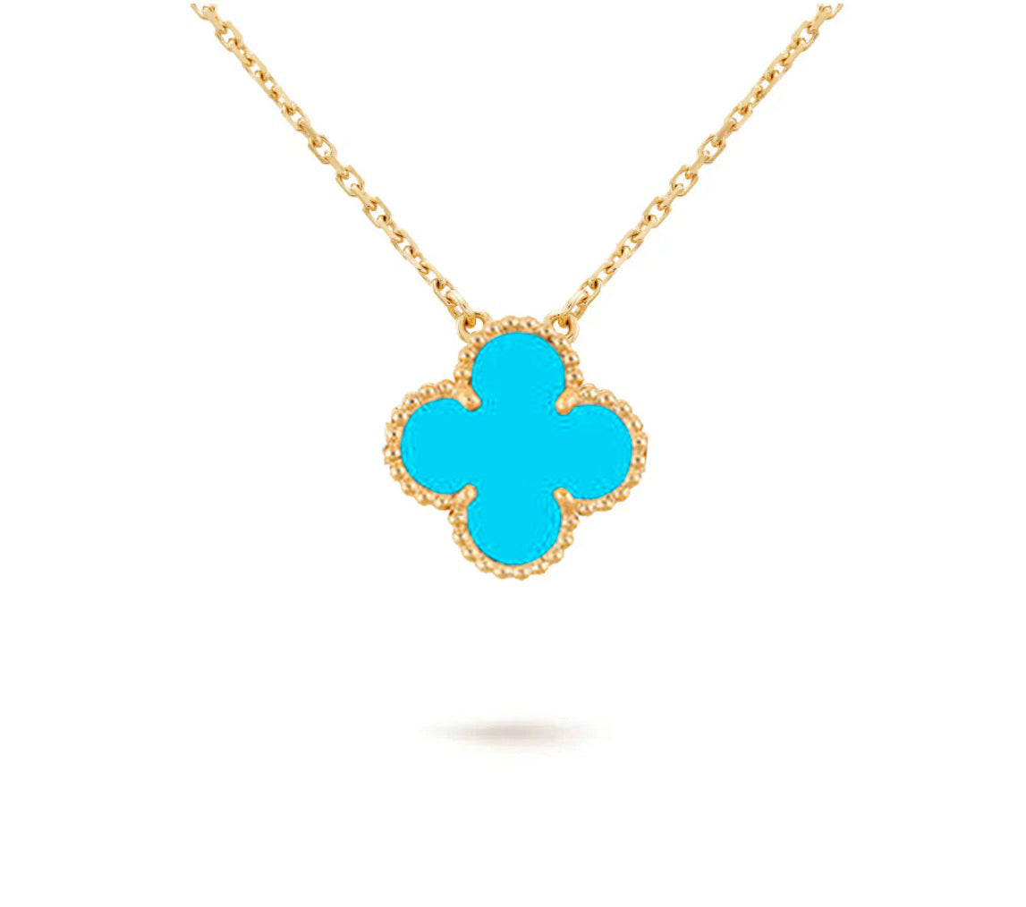 [Saipan]15MM CLOVER FLOWER PENDANT NECKLACE COLLECTION
