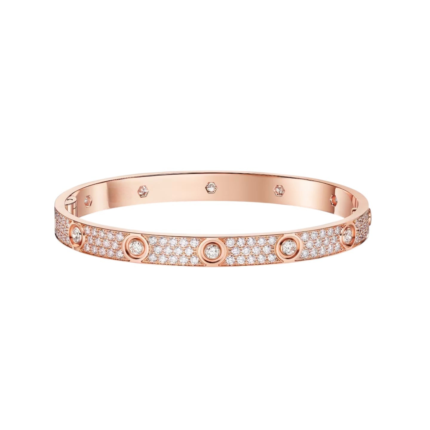 [Saipan]CLASSIC 6.1MM LOVE BANGLE - 10-DIAMOND FULL PAVÉ