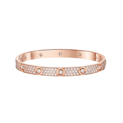 [Saipan]CLASSIC 6.1MM LOVE BANGLE - 10-DIAMOND FULL PAVÉ