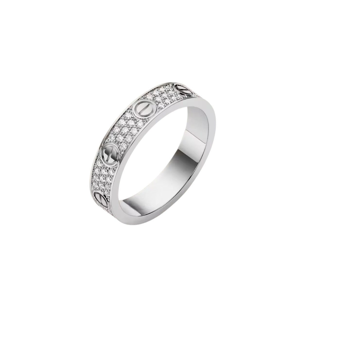 [Saipan]LOVE 4MM PAVÉ DIAMOND RING