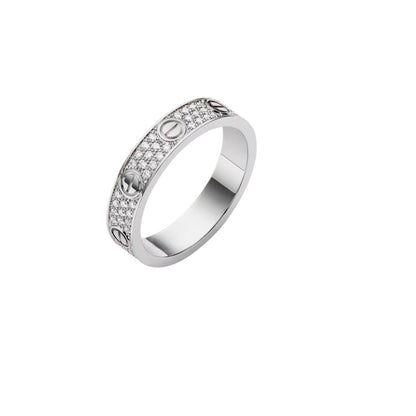[Saipan]LOVE 4MM PAVÉ DIAMOND RING