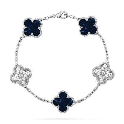 [Saipan]LUCKY CLOVER 5-MOTIF BRACELET - PIETERSITE COLLECTION