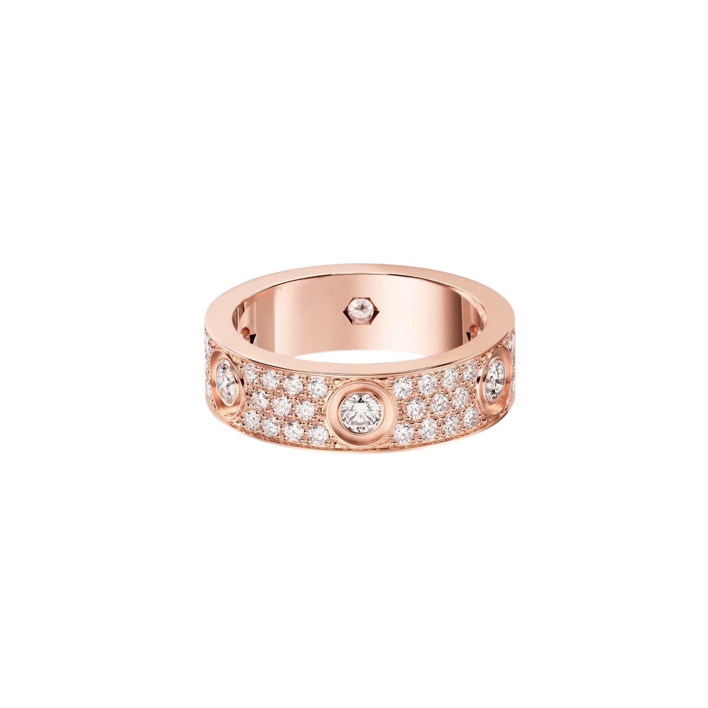 [Saipan]LOVE 5.5MM FULL-PAVÉ 6-DIAMOND RING