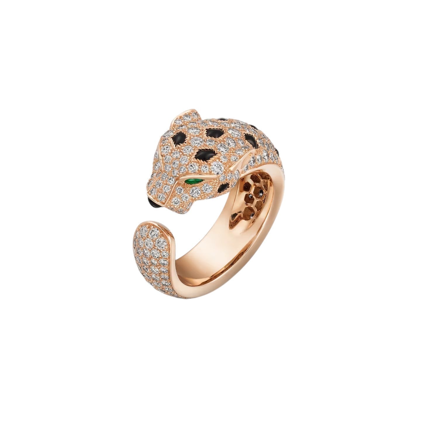 [Saipan]PANTHÈRE DE DIAMOND HALF-PAVÉ MEDIUM RING