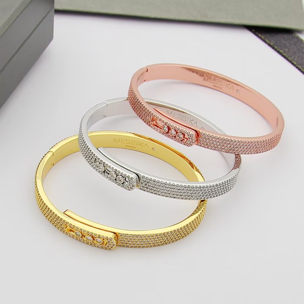 [Saipan]MOVE NOA FULL-PAVÉ DIAMOND BANGLE BRACELET