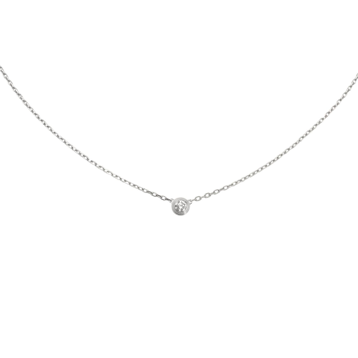 [Saipan]LOVE SCREW PENDANT SINGLE DIAMOND NECKLACE
