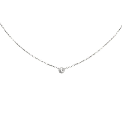 [Saipan]LOVE SCREW PENDANT SINGLE DIAMOND NECKLACE