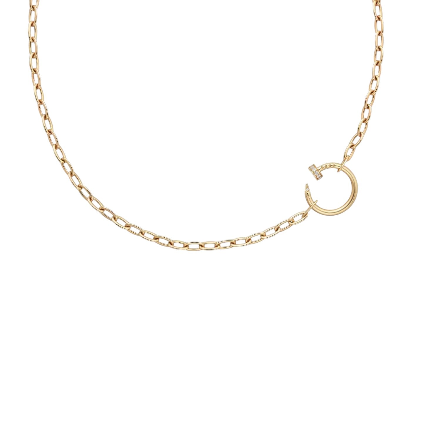 [Saipan]CLOU DIAMOND NAIL PENDANT NECKLACE