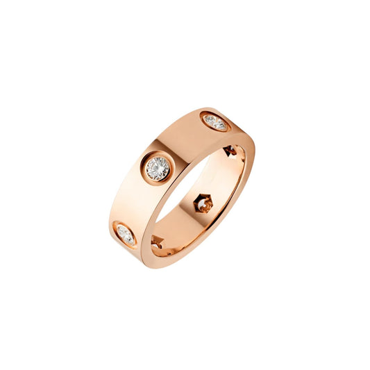 [Saipan]LOVE 5.5MM 6 DIAMONDS RING
