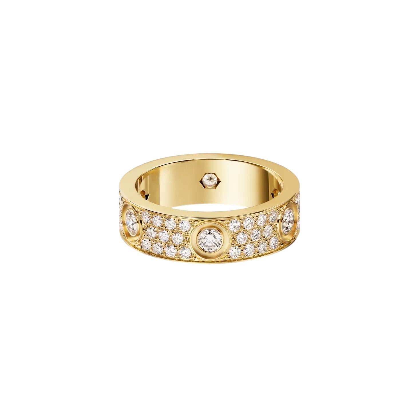 [Saipan]LOVE 5.5MM FULL-PAVÉ 6-DIAMOND RING