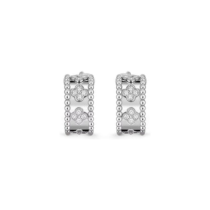 [Saipan]KALEIDOSCOPE CLOVER HOOP EARRINGS