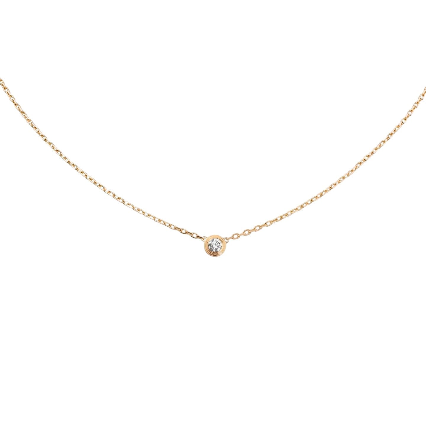 [Saipan]LOVE SCREW PENDANT SINGLE DIAMOND NECKLACE