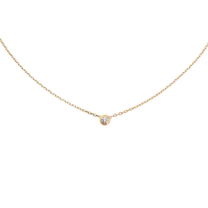 [Saipan]LOVE SCREW PENDANT SINGLE DIAMOND NECKLACE