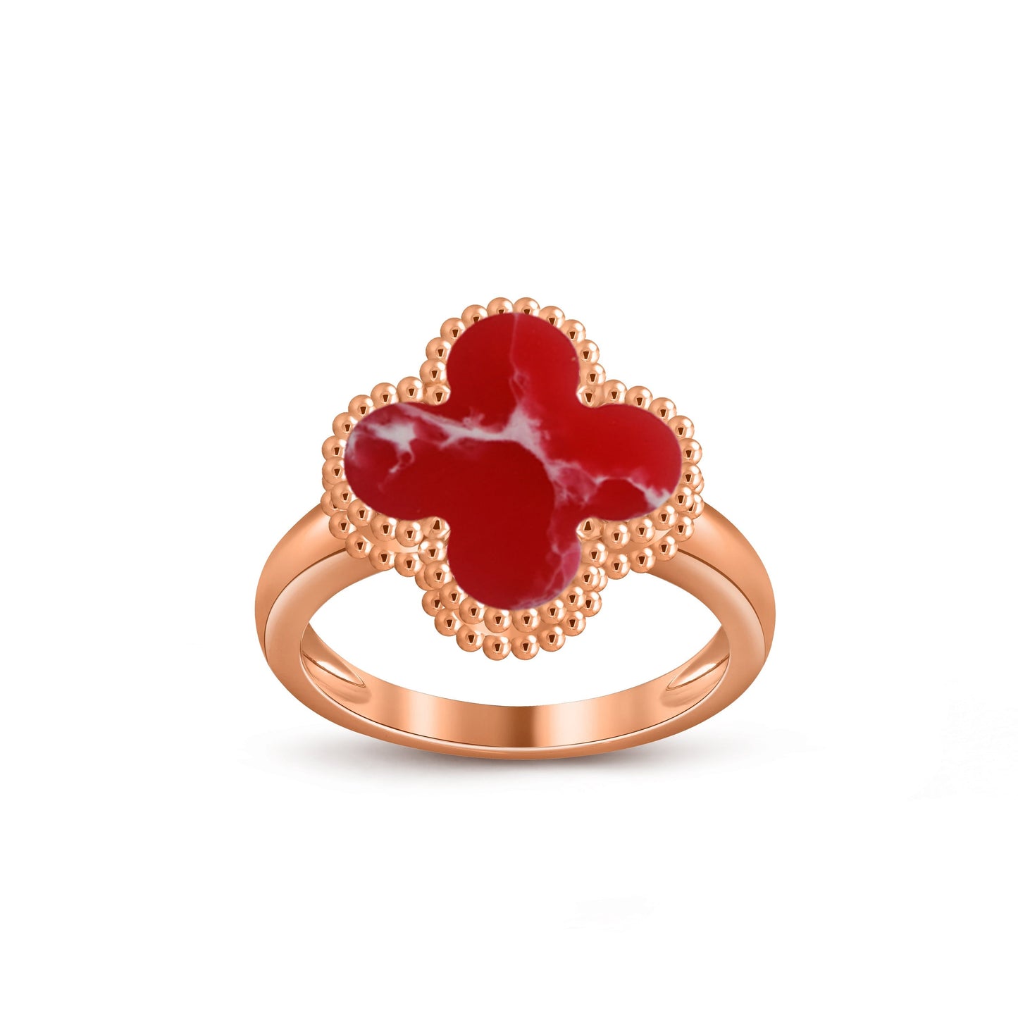 [Saipan]LUCKY CLOVER VINTAGE ROSE GOLD RING COLLECTION