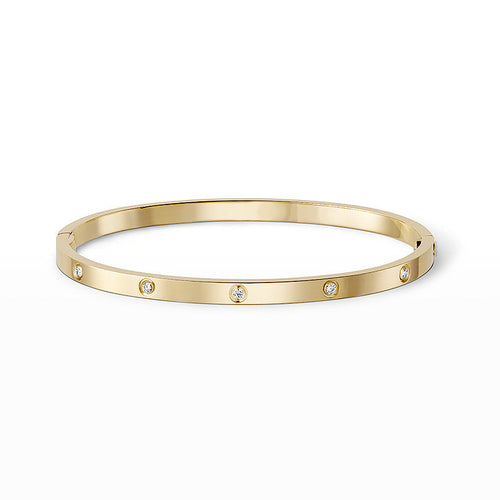 [Saipan]LOVE 3.65MM SMALL MODEL BANGLE - 10-DIAMOND