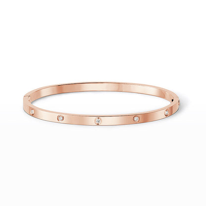 [Saipan]LOVE 3.65MM SMALL MODEL BANGLE - 10-DIAMOND