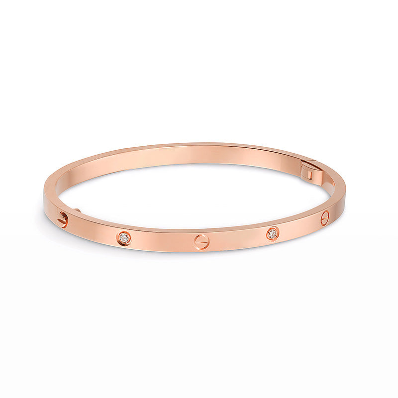 [Saipan]LOVE 3.65MM SMALL MODEL BANGLE - 6-DIAMOND