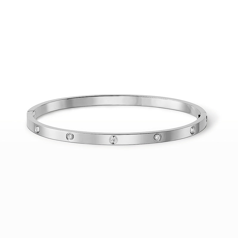 [Saipan]LOVE 3.65MM SMALL MODEL BANGLE - 10-DIAMOND