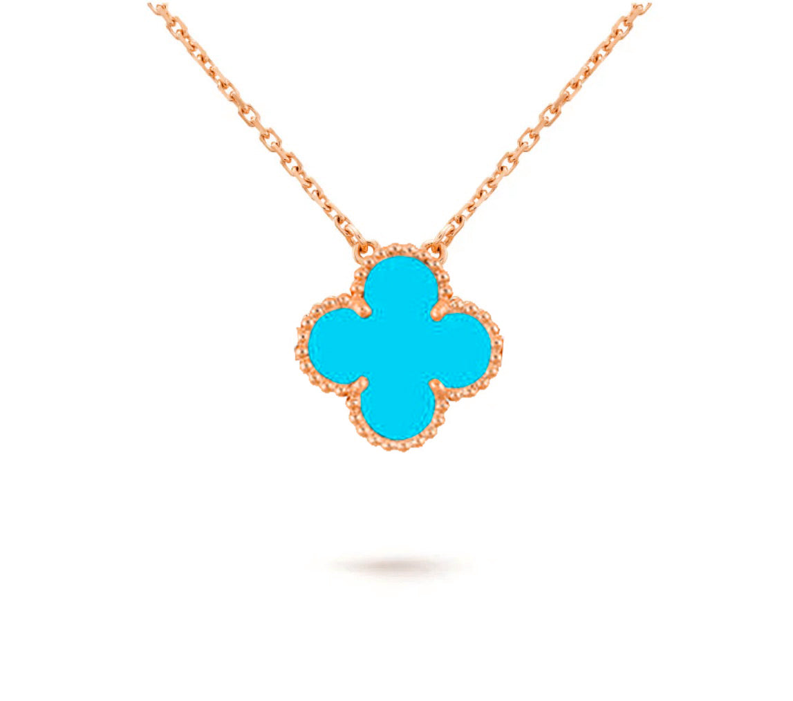 [Saipan]15MM CLOVER FLOWER PENDANT NECKLACE COLLECTION