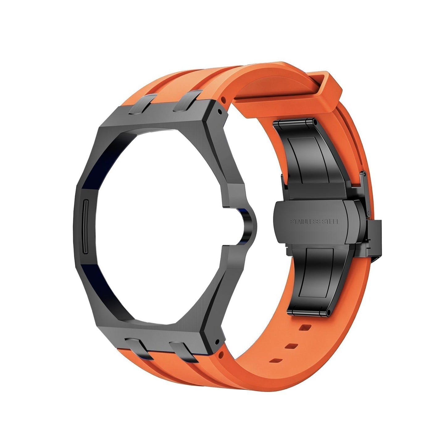 [Saipan]OAK POP BLACK STEEL CASE & SILICONE STRAP