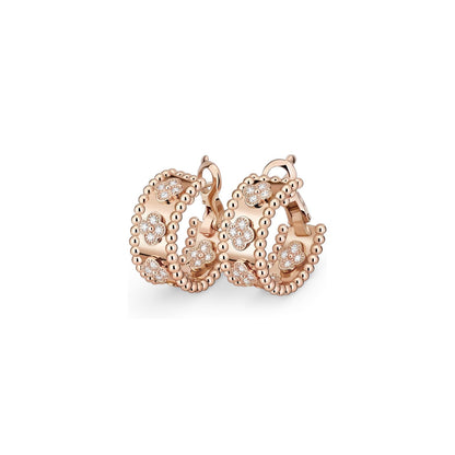 [Saipan]KALEIDOSCOPE CLOVER HOOP EARRINGS