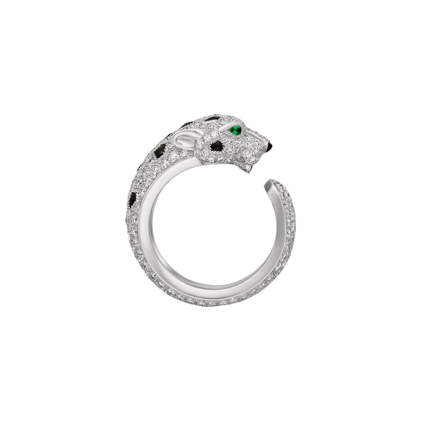[Saipan]PANTHÈRE DE DIAMOND HALF-PAVÉ MEDIUM RING