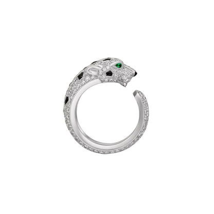 [Saipan]PANTHÈRE DE DIAMOND HALF-PAVÉ MEDIUM RING
