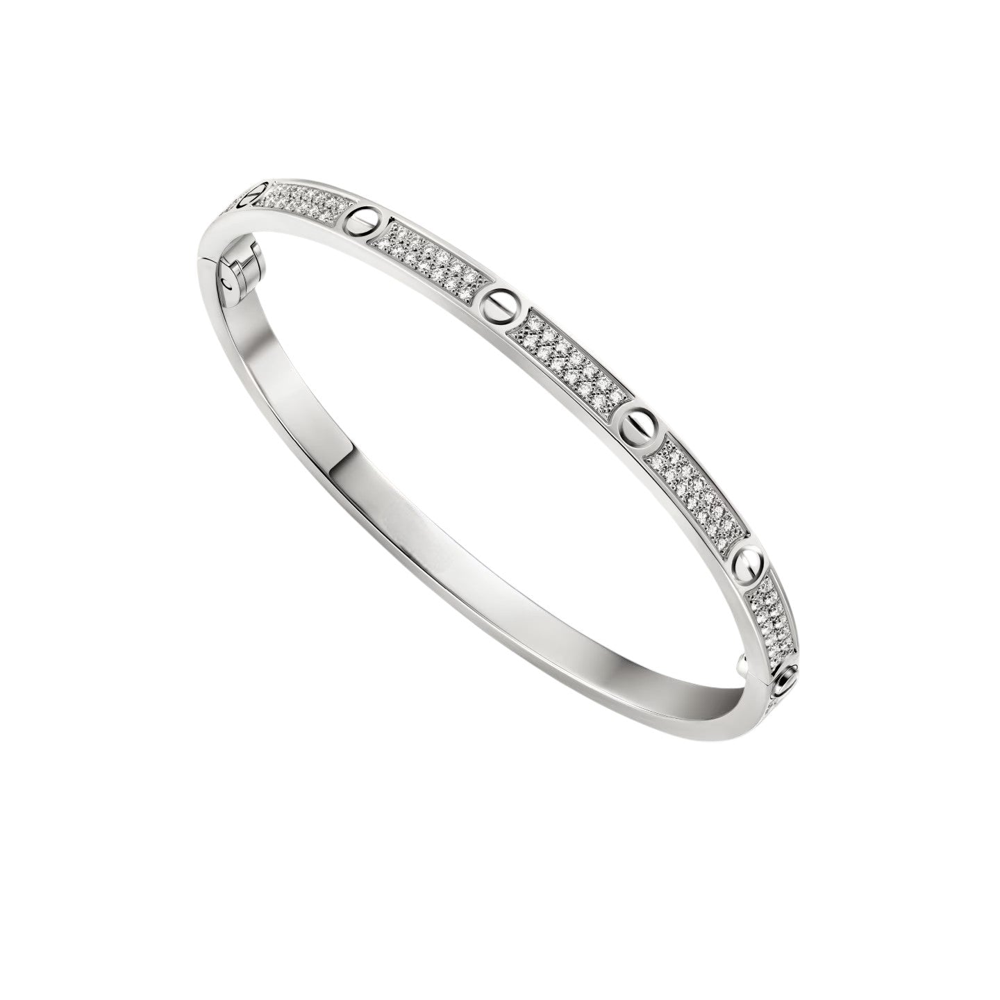 [Saipan]CLASSIC 3.65MM LOVE FULL PAVE BANGLE