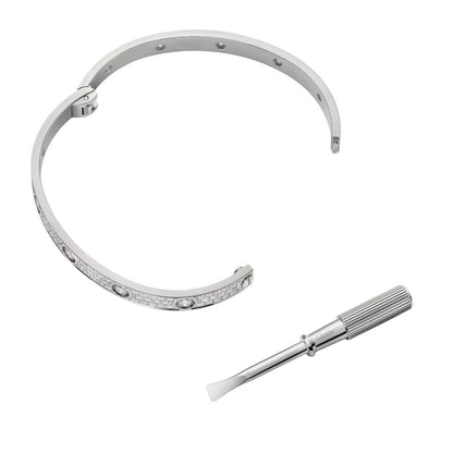[Saipan]CLASSIC 6.1MM LOVE BANGLE - 10-DIAMOND FULL PAVÉ