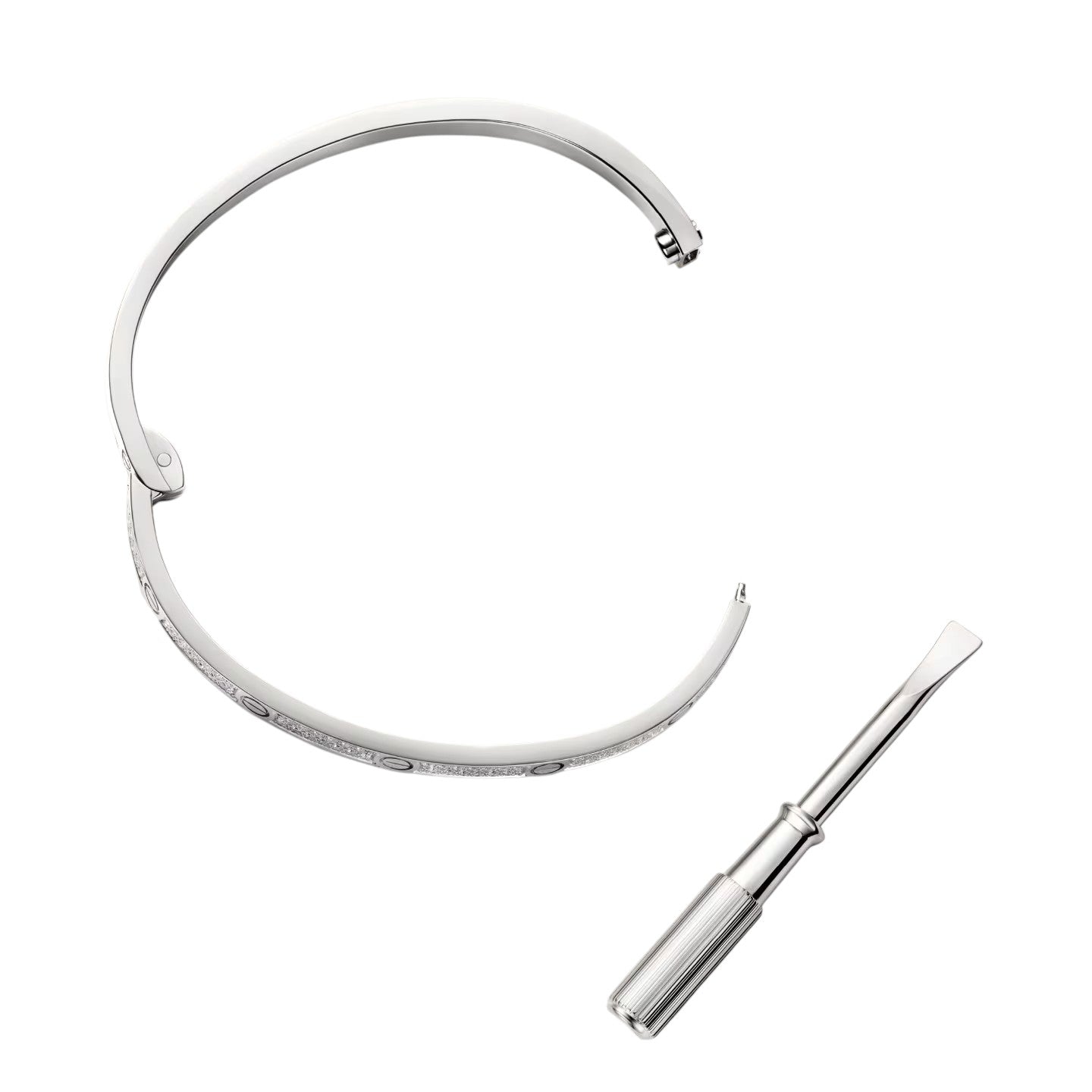 [Saipan]CLASSIC 3.65MM LOVE FULL PAVE BANGLE
