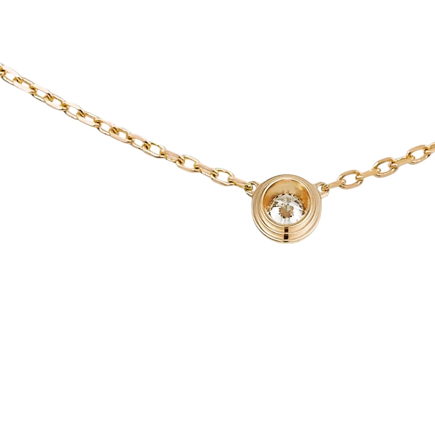 [Saipan]LOVE SCREW PENDANT SINGLE DIAMOND NECKLACE