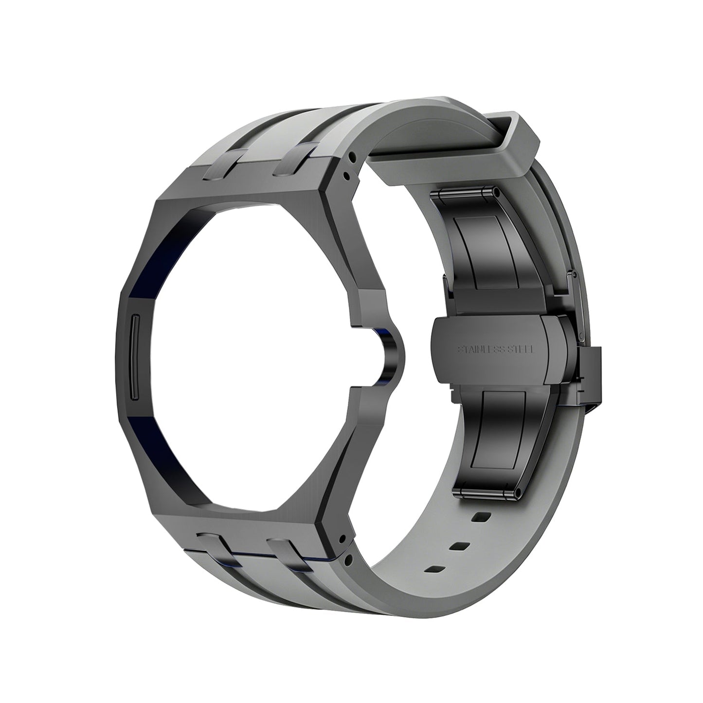 [Saipan]OAK POP BLACK STEEL CASE & SILICONE STRAP