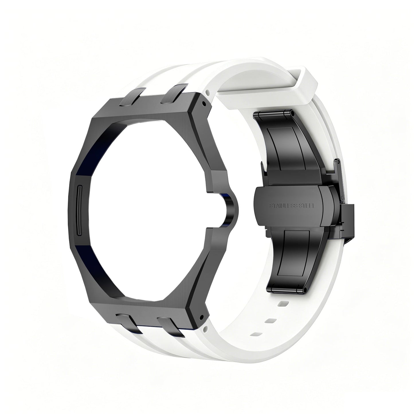 [Saipan]OAK POP BLACK STEEL CASE & SILICONE STRAP