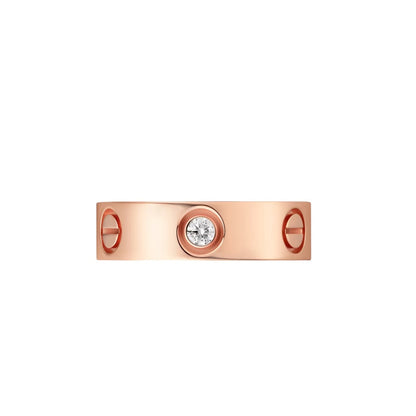 [Saipan]LOVE 5.5MM 3 DIAMONDS RING