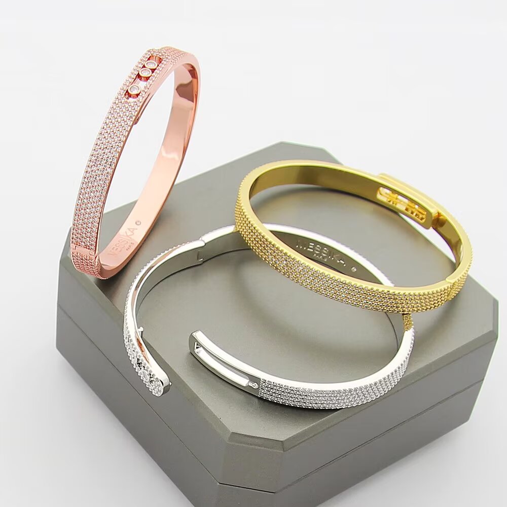 [Saipan]MOVE NOA FULL-PAVÉ DIAMOND BANGLE BRACELET