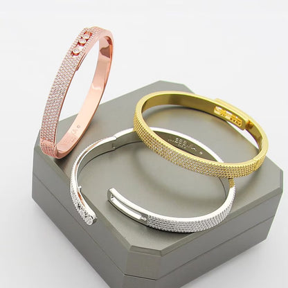 [Saipan]MOVE NOA FULL-PAVÉ DIAMOND BANGLE BRACELET