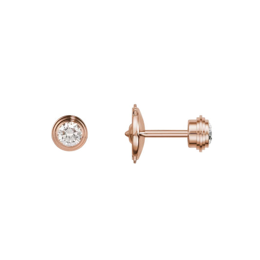 [Saipan]D'AMOUR 5MM DIAMOND STUD EARRINGS
