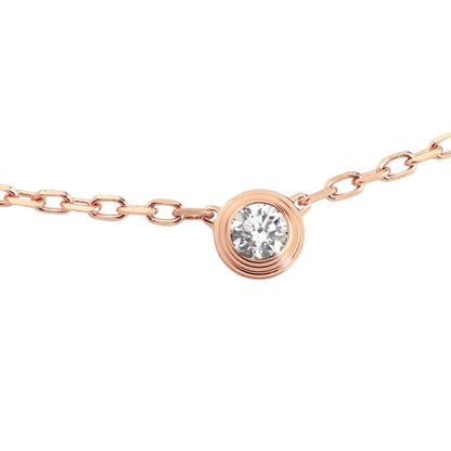 [Saipan]LOVE SCREW PENDANT SINGLE DIAMOND NECKLACE