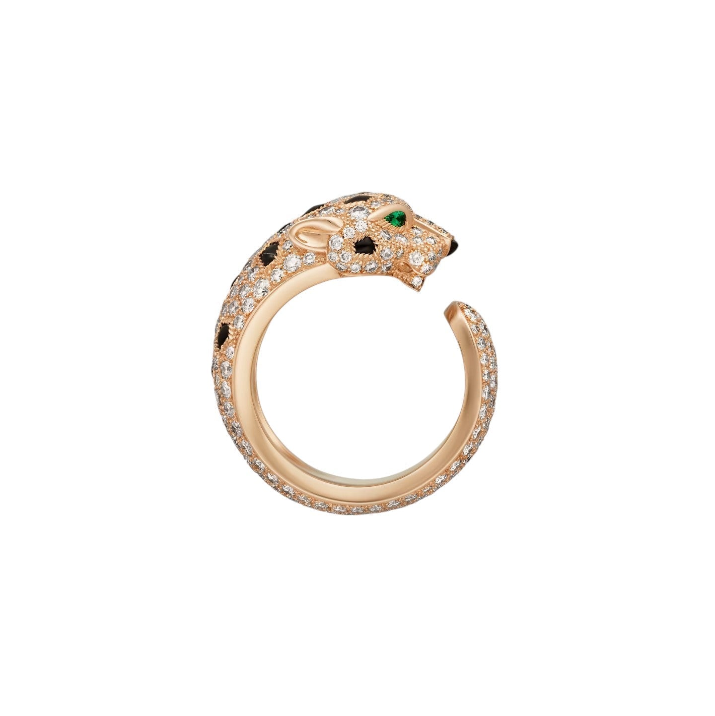 [Saipan]PANTHÈRE DE DIAMOND HALF-PAVÉ MEDIUM RING