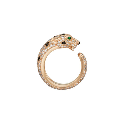 [Saipan]PANTHÈRE DE DIAMOND HALF-PAVÉ MEDIUM RING