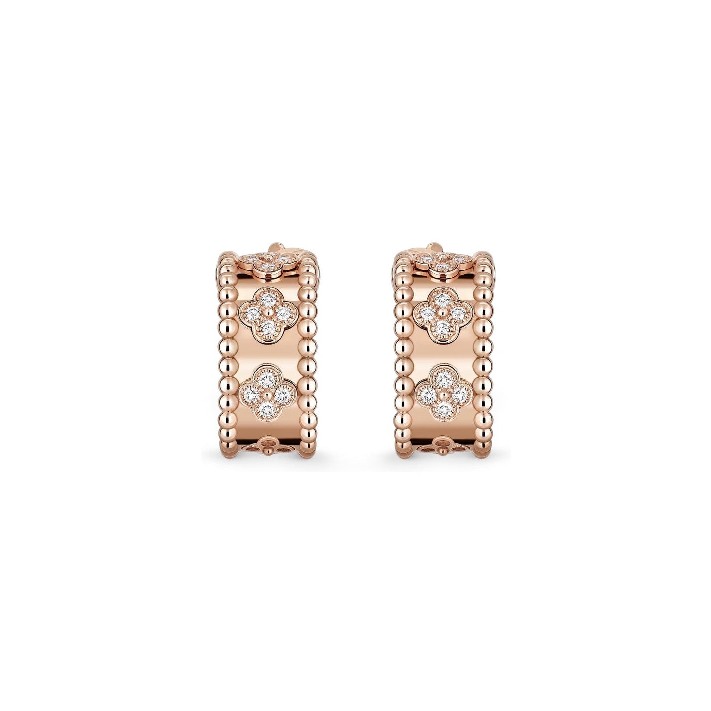 [Saipan]KALEIDOSCOPE CLOVER HOOP EARRINGS